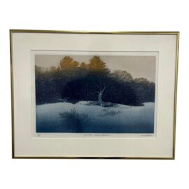Larry Webster "Last Rays - Winter Afternoon" Signed Watercolor, 49 of 75