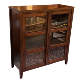 Crate & Barrel Glass Front Bookcase