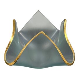 Annie Glass Handkerchief Votive Holder + 24k Gold Leaf. Original Price: $80