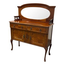 Antique Victorian Sideboard + Mirror