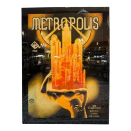 Vintage Metropolis Science Fiction Silent Film Poster, Framed Print
