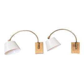 NEW Currey & Company Ashby Swing Arm Sconces, a Pair. Original Price: $1,700