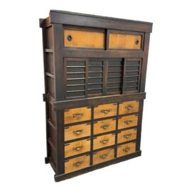Antique Early 20th Century Asian Tansu Storage Cabinet