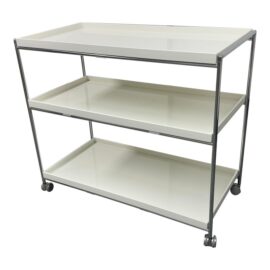 Piero Lissoni for Kartell Tray Three Shelf Trolley. Original Price: $2,050