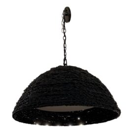 West Elm Contemporary Woven Dome Pendant Light