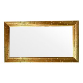 Nancy Corzine No. 9129 Custom Gilt Faux Bamboo Mirror