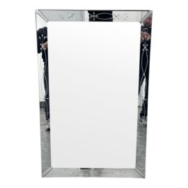 Circa 1960's Carolina Mirror Company Etched Wall Mirror