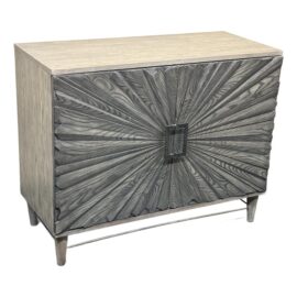 NEW Uttermost Shield 2 Door Cabinet. Original Price: $2,000