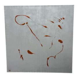 Circa 2014 Untitled Painting Signed by Artist L. A.