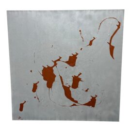 Circa 2014 Untitled Painting Signed by Artist L. A.