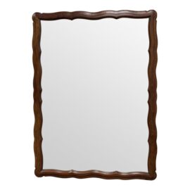 Vintage French Country Scalloped Mirror