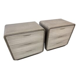 NEW Palecek New Arden Nightstands, a Pair.  Original Price: $4,800