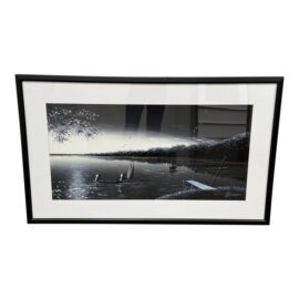 Black + White Lagoon Artwork of Asian Style + Signed