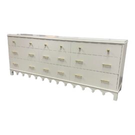 Custom Design Off White Dresser + Scallop Like Trim