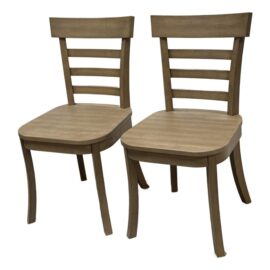 NEW Pottery Barn Liam Dining Chairs, a Pair
