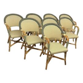 Maison Drucker Bistro Chairs, Set of Eight