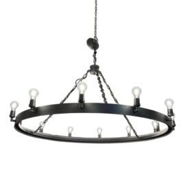 Restoration Hardware Camino Round Twelve Light Chandelier. Original Price: $3,200