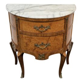 Antique French Louis XV Demilune Table