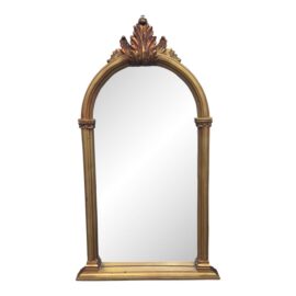 Carolina Mirror Company Regency Style Arched Acanthus Leaf Mirror