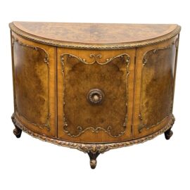 Circa 1940's Romweber Louis XV De Gaulle Demilune Sideboard