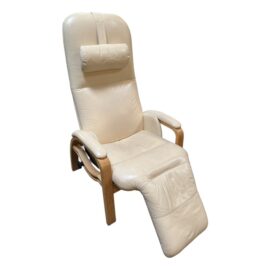 Backsaver Products Ivory Leather Anti-Gravity Recliner