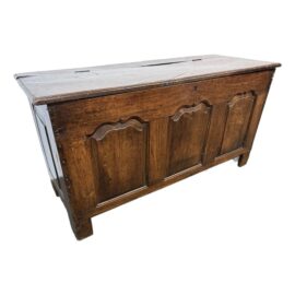 18th Century Paneled Coffer Blanket Chest