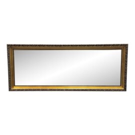 Mid 20th Century Golden Ornate Horizontal Wall Mirror