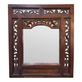 Indonesian Style Carved "Rona" Mirror