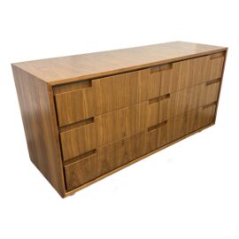 Custom Design Walnut Six Drawer Dresser. Original Price: $5,338