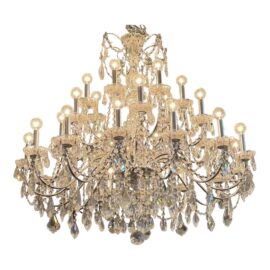 Schonbek Century 28 Light Polished Silver Chandelier. Original Price: $8,495