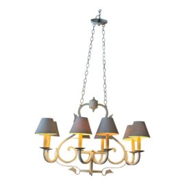 Tom Thumb Lighting Vintage Brocante Painted Chandelier