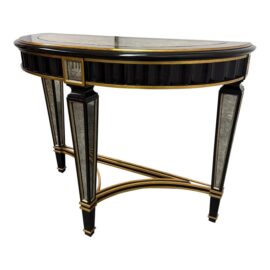 Circa 2011 Marge Carson Custom Demilune Console