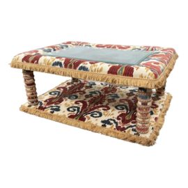 Custom Design Upholstered Coffee Table/ Ottoman. Original Price: $3,000