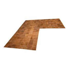 Custom Design L-Shape Cowhide Area Rug