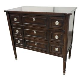 Baker Furniture Milling Road Collection Chest of Three Locking Drawers