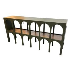 Hebanon Fratelli Basile 1830 Chiostro Console in Olive Lacquered Wood. Original Price: $5,300