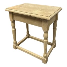 Charles II Style Cerused Oak Side Table