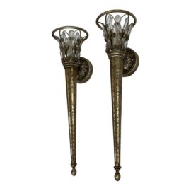 Fine Art Lamps Winter Palace Torch Wall Sconces, a Pair