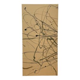 Original Abstract Splatter Painting, Artist Unknown