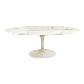 Eero Saarinen for Knoll Oval Marble Dining Table. Original Price: $12,995