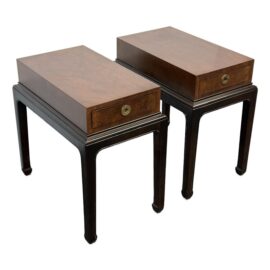 Henredon Ashton Court Side Tables, a Pair