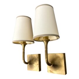 Baker Furniture Lur Wall Sconces, a Pair. Original Price: $600