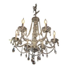 Schonbek Arlington 6 Light Swarovski Crystal Chandelier. Original Price: $1,500
