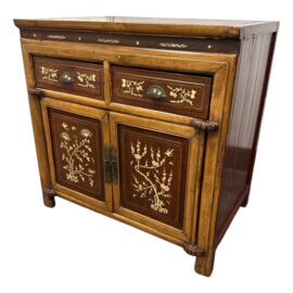 Antique Asian Cabinet + Bone Inlay