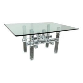 Charles Hollis Jones CityScape Lucite Dining Table