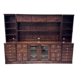 Pottery Barn Printers Media Console + Modular Shelving. Original Price: $5,000