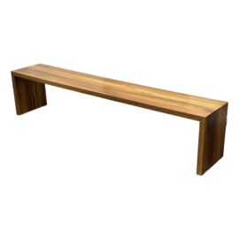 Ligne Roset Eaton European Walnut Bench. Original Price: $1,450