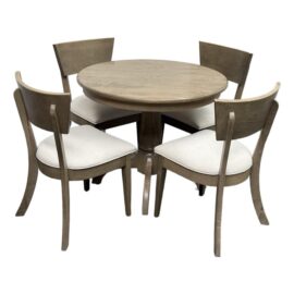 Canal Dover Furniture for Sunrise Home Breakfast Dining Room Table + Four Aspen Chairs, Set. Original Price: $2,500