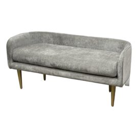 West Elm Celine Gray Velvet Bench. Original Price: $800