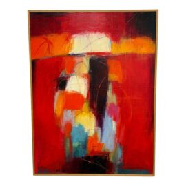 Circa 2008 Carolyn Cole Original Mixed Media Collage, Signed + Receipt. Original Price: $6,685